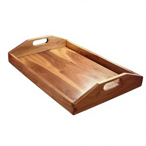 Bandeja Grande Desechable para Desayuno, Hecha a Mano, Ecológica, Apta para Lavavajillas y Microondas, Bandejas de Madera para Servir, Decoración Moderna para el Hogar B.S - Product Image 5