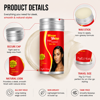 Cire coiffante en stick OEM sous marque privée pour tous types de cheveux, anti-frisottis, fixation forte, vente en gros fabricant