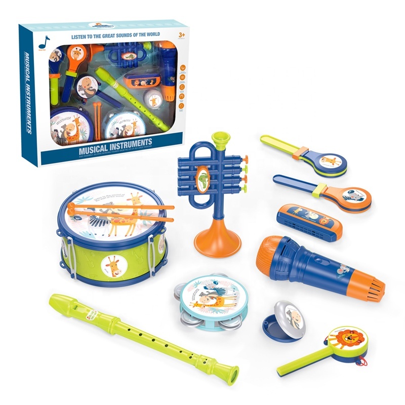 Tromba Giocattolo Per Bambini - Strumento Musicale Educativo In ABS, Dimensioni 32x10.2x9.9 Cm