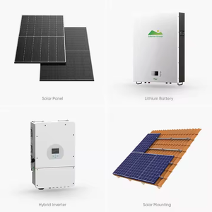 Ensemble complet de panneaux solaires de 5000 watts, système <span class=keywords><strong>autonome</strong></span> hors réseau de 5kW avec contrôleur MPPT et batterie au lithium-ion pour usage domestique - Product Image 3