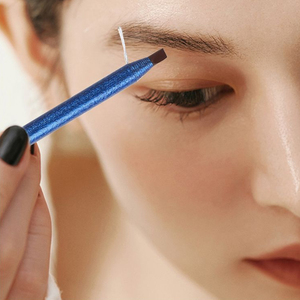 Crayon à sourcils ligne de traction rose bleue anti-bavure anti-transpiration longue durée sans bavure crayon à sourcils facile à utiliser type machette - Product Image 4