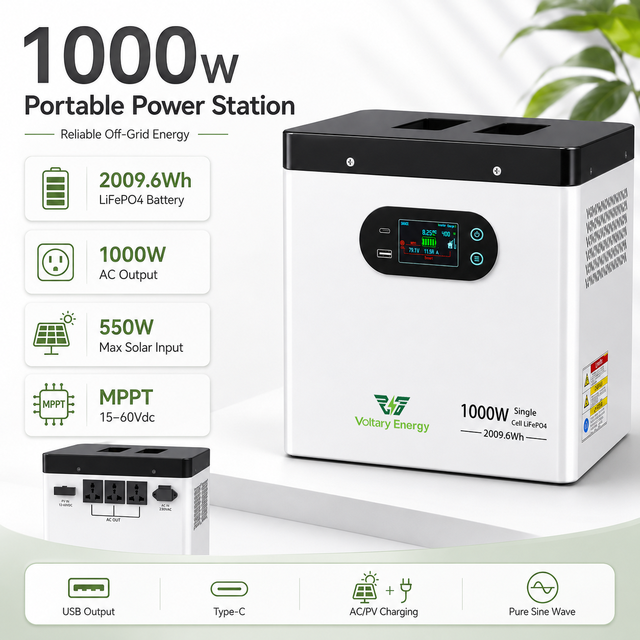 Outdoor Big Size High Capacity 500W 1000W 2000W Lifepo4 Lithium Cell Camping Solar Generator Portable Power Station
