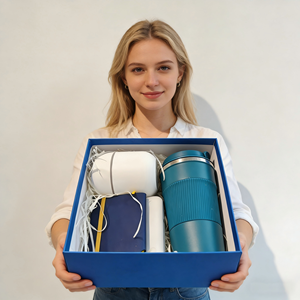 Ensemble cadeau d'entreprise personnalisé : humidificateur, carnet, gobelet, support de téléphone - Product Image 3