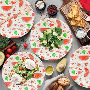 Platos de Papel de 9 Pulgadas con Diseño Tutti Frutti, Estilo Moderno, de los Mejores Fabricantes, Venta Caliente, Decoración de Mesa para Fiestas - Product Image 5
