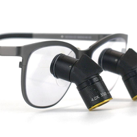 Loupes ergonomiques réglables 4.0X, design ergonomique, loupes dentaires, loupes chirurgicales ORL, IPD personnalisé, lunettes grossissantes