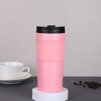 Approvisionnement d'usine Sublimation Acier Inoxydable Double Paroi Isolé Sous Vide 16 oz Tasse À Café Classique avec Couvercle En Gros