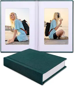 Groothandel Custom Linnen Cover Bruiloft Fotoalbum Magnetisch Plakboek Album Plakkerige Pagina 'S Diy Schroot Boek 4X6 Foto 'S Album