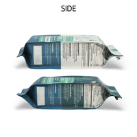 feuille d'aluminium Mylar plastique 4 côtés joint gousset sacs pochette de grains de café pour l'emballage alimentaire