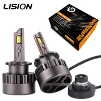 Paquete de 2 Kits de Faros LED D1 D2 D3 D4 D5 D8, Bombillas de 12000LM 6500K 4300K, Sin Errores Canbus, Plug and Play, Reemplazo de Lámparas de Xenón OEM