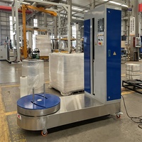Machine d'emballage automatique de bagages d'aéroport facile à utiliser avec balance intégrée