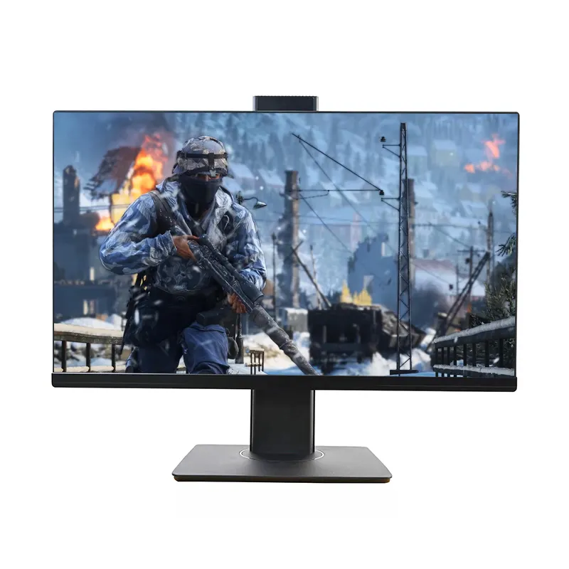 Toptan yeni varış 24 LED LCD monitör OEM marka oyun monitörü gizli kamerası 5 milyon piksel 75Hz FHD PC monitörü