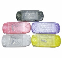 Penggantian Cangkang Konsol Game dengan Kit Tombol untuk PSP 2000 Warna Kristal Penutup Casing Lengkap dengan Kit Tombol