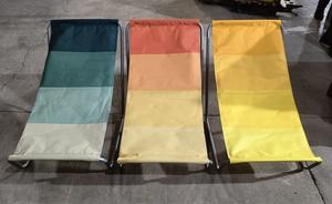 كرسي شاطئ محمول قابل للطي من JLL للاستخدام الخارجي في الباحات وحمامات السباحة والشرفات، كرسي استلقاء للشمس والتخييم والنزهات - Product Image 5