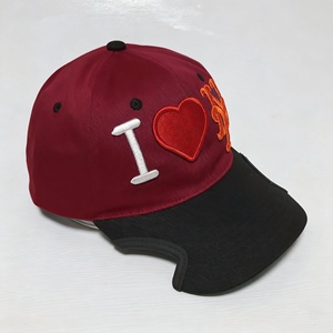 Moda Casual adulto deportivo 100% algodón béisbol papá sombrero muesca ala gorra PVC borde 6 paneles logotipo personalizado bordado dos tonos leopardo - Product Image 1