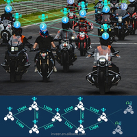 Intercom Inveer pour 7 personnes avec Bluetooth 1200M, casque d'intercom pour moto, casque X7, intercom pour moto, accessoires de casque