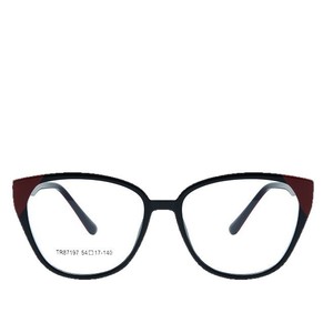 กรอบแว่นตา Tr90 Cat Eye รุ่น 87197 ป้องกันแสงสีฟ้า กรอบเต็ม สำหรับทุกเพศ วัสดุอะซิเตท สำหรับใช้ในชีวิตประจำวัน - Product Image 2