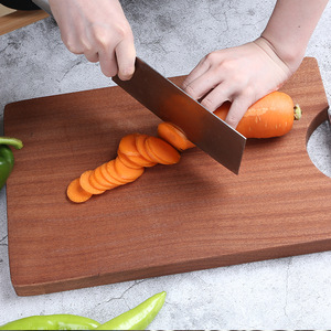 Tabla de cortar rectangular de madera de ébano sin pintar, antibacteriana, para uso doméstico - Product Image 2