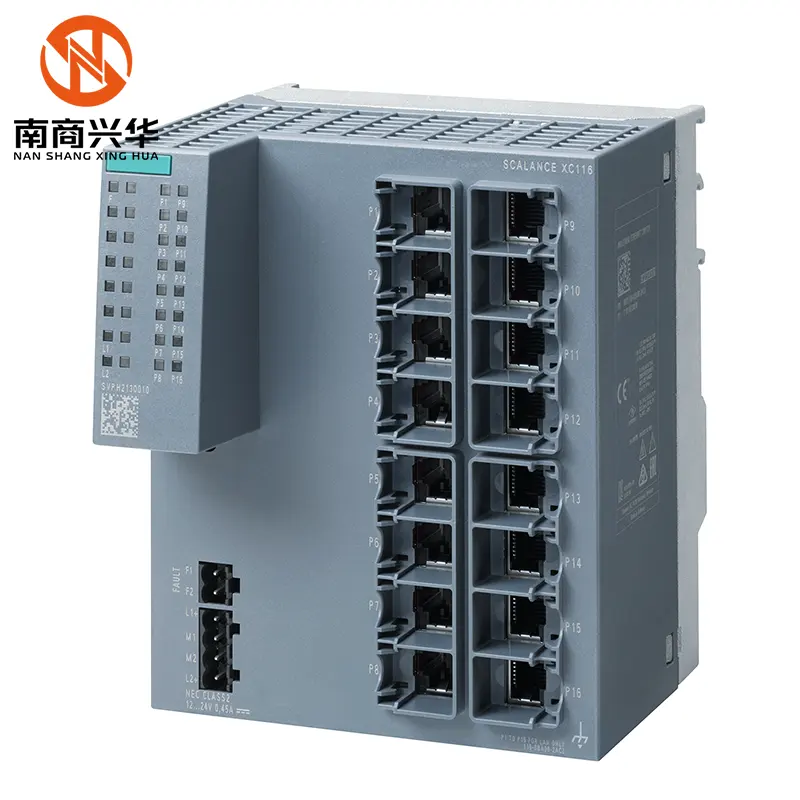 Mới ban đầu 6gk5116-0ba00-2ac2 scalance xc116 không được quản lý tức là chuyển đổi 16X 10/100 Mbit/S RJ45 cổng dẫn chẩn đoán