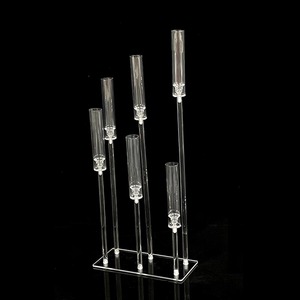 <span class=keywords><strong>D</strong></span>écorations florales <span class=keywords><strong>de</strong></span> table en acrylique transparent à 6 têtes, ornements imperméables pour le Nouvel An, les anniversaires, les mariages, les hôtels, les magasins - Product Image 2