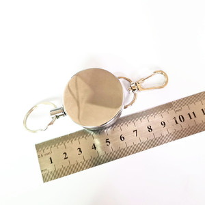 Porte-clés rétractable en fil métallique et nylon, durable, tactique, pour usage extérieur, anti-vol, anti-perte, léger (35g) - Product Image 5