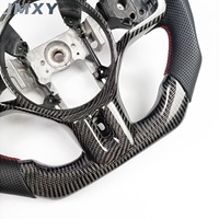 Volante de fibra de carbono personalizado al por mayor para Mitsubishi Lancer Evolution EVO X 2008-2015 diseño deportivo estilo de carreras
