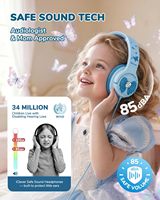 Casque pour enfants IClever HS30 ANC, volume sécurisé 85dBA, léger, sans BPA, matériau sans PVC, adapté aux enfants