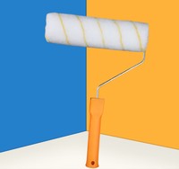 Nouveau design Rouleau de peinture Double motif 9 pouces Rouleau de peinture décoratif Brosse