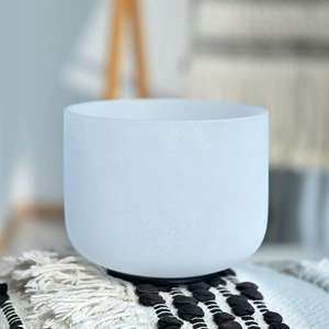 Ensemble de bols sonores en cristal givré CDEFGAB 432hz 440hz Bol chantant en quartz Vente en gros d'usine Crystal Soul 8-14 - Product Image 4