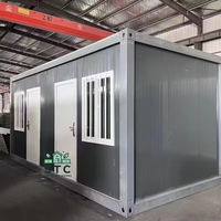 Maison Modulaire Préfabriquée Détachable de 20 Pieds, Cabine en Acier Portable, Bureau de Jardin, Chambre d'Invité, Bâtiment Résidentiel en Kit
