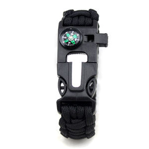Wholesale Custom Camping Hiking Emergency Gear Quick Release <strong>Buckle</strong> Survival <strong>Whistle</strong> Compass Paracord Bracelet - Product Image 6