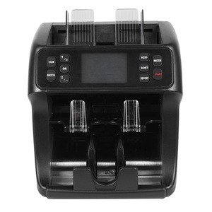 DEUX poches CIS valeur papier comptant machine de comptage compteur de devises compteur d'argent pour USD, CAD,COP,MXN,<span class=keywords><strong>BRL</strong></span>,XOF,XAF - Product Image 2