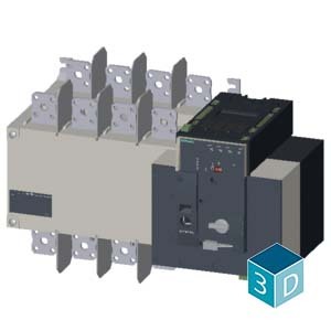 3KC8448-0FA22-0GA3 3KC, ATSE, 4 โพล, RTSE/ATSE 800-1000A อุปกรณ์พื้นฐานสำหรับการสลับการเชื่อมต่อ - Product Image 2