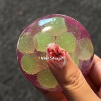 Mainan Remas Anggur Hijau Bestseller Buatan Tangan, Kreatif, Karet TPR, Pereda Stres, Squishy Bentuk Pangsit