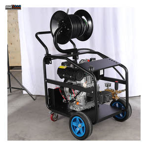 Déboucheur de tuyaux haute pression Diesel 190 200B avec réservoir de 25L, élimine la graisse, les cheveux et les obstructions des tuyaux résidentiels et commerciaux - Product Image 3