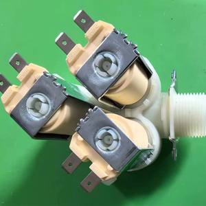 European Nylon Three-<b>Valve</b> Solenoid <b>Valve</b> with 6-Point Threaded One-In-Three-Out Plastic <b>Control</b> Parallel Design - Product Image 2