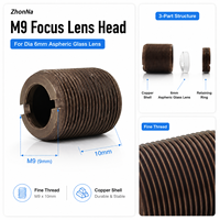 Lentille de focalisation pour capteur à fibre optique professionnel Zhonna M3 M4 2HA 3HA 4HA 6HA F4, lentille de sonde de détection réfléchissante diffuse à petit spot