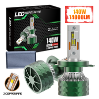 Ampoule de phare LED Redsea M10 Pro 140W 14000LM H1 H3 H4 H7 H11 Leds 9005 9006 Ampoules LED de voiture Phare LED H4 H13