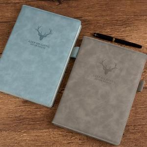 Libreta de Cuero PU A5 con Logotipo Personalizado, Agenda de Lujo Corporativa, Diario de Negocios de Tapa Dura, Libreta Multicolor y Portaplumas - Product Image 1