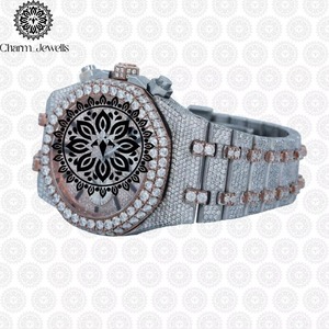 Montre élégante en diamant avec ajustement confortable pour un usage quotidien, disponible en gros - Product Image 3
