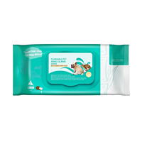 Lingettes pour animaux de compagnie en non-tissé épais pour un nettoyage en profondeur, soin doux de la peau pour chiens, chats, yeux, oreilles, pattes