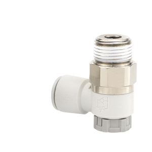 صمام تحكم في السرعة الهوائية من إس إم سي طراز AS1201F-M5-04A و AS2201F-01-04SA مع صمام ضبط الحد الخارجي/الداخلي - Product Image 3