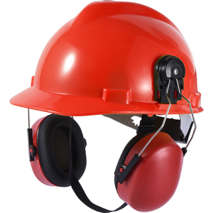 Casque de sécurité JIANKUN en PEHD avec protège-oreilles - Casque de chantier durable et confortable pour l'ingénierie et la construction, conception à fentes, 6 suspensions - Product Image 4