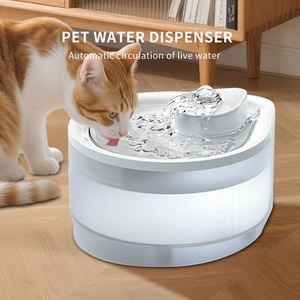 Lovely <b>Dogs</b> Pet <b>Water</b> <b>Dispenser</b> USB Plug-In 2.5L Large Capacity Anti-Dry Burning Filter Floating Hair Removal Plastic - Product Image 1