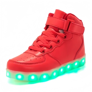 Zapatillas de Moda con Luces LED para Niños y Niñas, Zapatillas de Skateboard con Luces Intermitentes USB para Adultos, Cómodas para Niños - Product Image 3