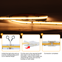 Connecteur de bande LED SXZM CCT à 3 broches sans soudure, connecteur rapide pour bande LED de 8 mm et 10 mm