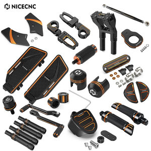 ฝาครอบเกียร์ NICECNC พร้อมที่พักเท้าและกระจกมองหลังสำหรับรถมอเตอร์ไซค์ฮาร์เลย์ เดวิดสัน สตรีทไกลด์ FLHX โร้ดคิง ทัวริ่ง - Product Image 1