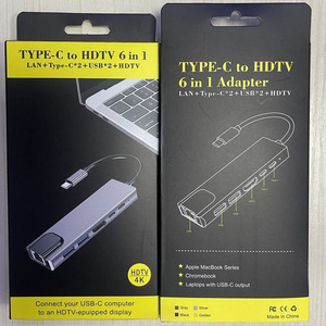 Factory 8 EN 1 <span class=keywords><strong>USB</strong></span> <span class=keywords><strong>C</strong></span> HUB Tipo <span class=keywords><strong>C</strong></span> a <span class=keywords><strong>USB</strong></span> <span class=keywords><strong>3</strong></span>,0 Splitter 100W PD Charge RJ45 Lan Adapter 4K HDTV para computadoras portátiles tipo <span class=keywords><strong>C</strong></span> - Product Image 5