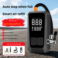 Compresseur de gonflage de pneus sans fil portable 150 PSI avec jauge numérique, arrêt automatique, gonflage rapide, lumière d'urgence, ABS