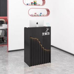 Salon Decoration Nail <b>Small</b> Cashier Counter With Lights Dress Store Minibar Popular Barber Front <b>Table</b> - Product Image 2