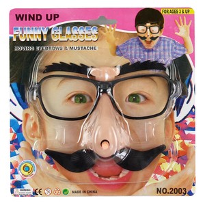 Lunettes de soleil HLC amusantes en forme de ballon de football avec gros nez et moustache barbue, pour déguisement de nerd, clown, fête ou festival, accessoires de fête farfelus - Product Image 5